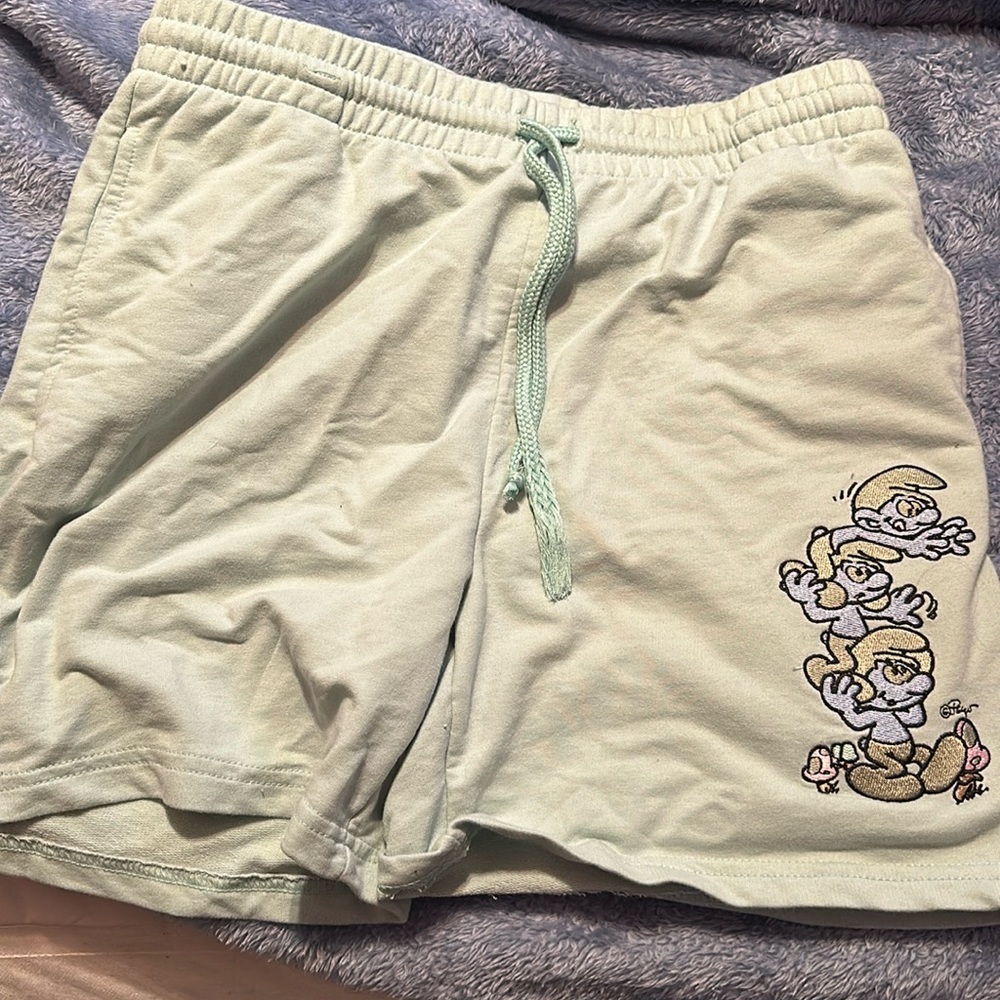 Smurf shorts